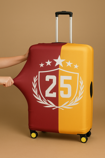 Galatasaray 25. Şampiyonluk Valiz Kılıfı – Esnek, Yıkanabilir, Koruyucu Bavul Kılıfı