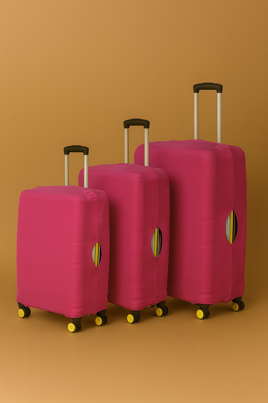 LuggageAlly 3’lü Pudra Bavul Kılıfı Seti (S/M/L) – Esnek, Su İtici, Toz Geçirmez ve Yıkanabilir Valiz Koruyucu