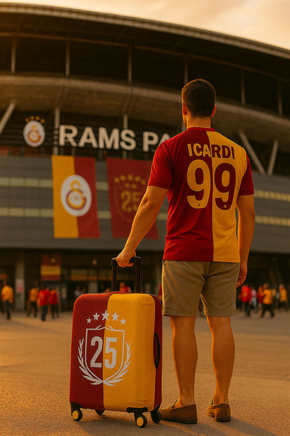 Galatasaray 25. Şampiyonluk Valiz Kılıfı – Esnek, Yıkanabilir, Koruyucu Bavul Kılıfı